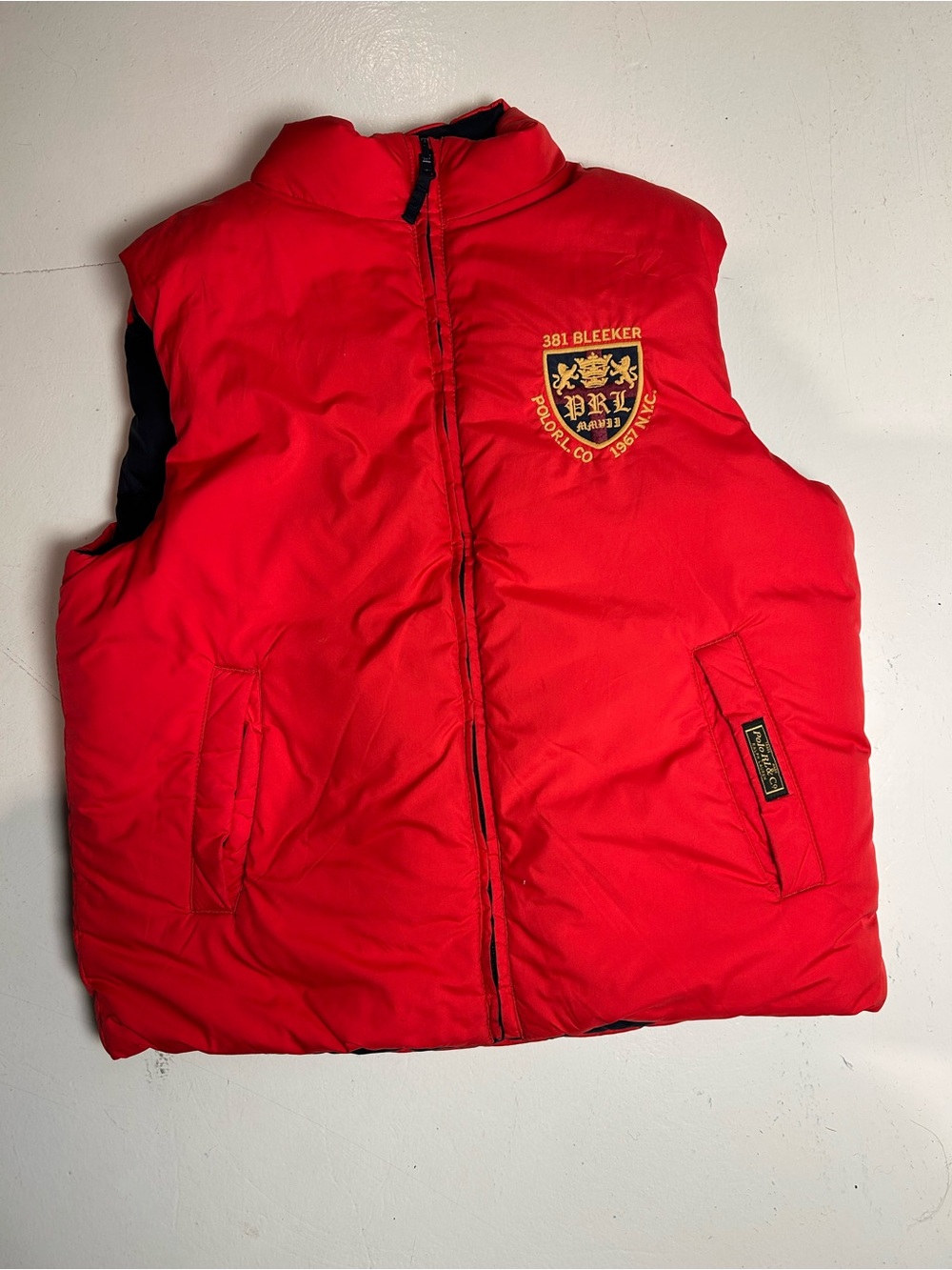 Polo RL & Co Ralph Lauren Black Jacket with Yellow Patch